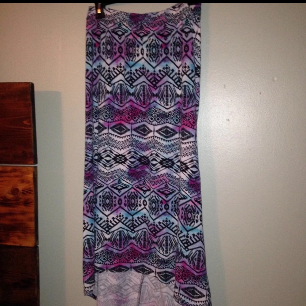Multi colored maxi skirt